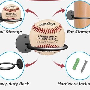 Baseball or Bat display wall mount